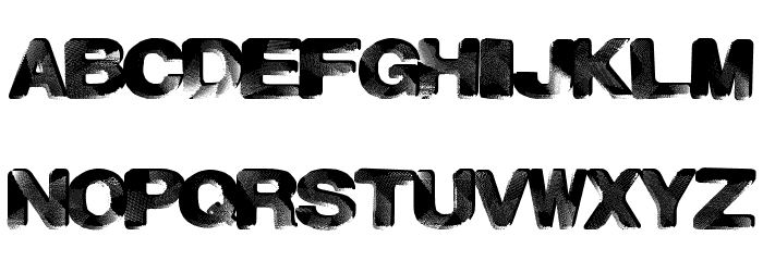 PaintNight Font LOWERCASE