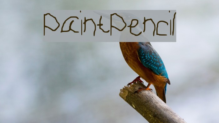 PaintPencil Font examples