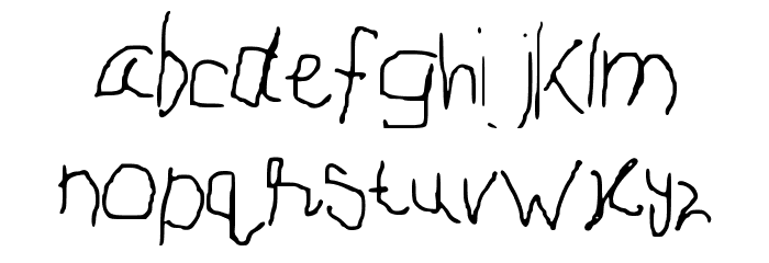 PaintPencil Font LOWERCASE