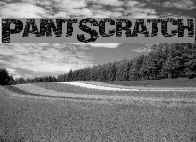 PaintScratch Font examples