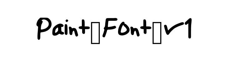 Paint_Font_v1  Free Fonts Download