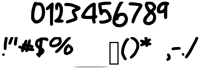Paint_Font_v1 Font OTHER CHARS