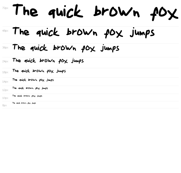 Paint_Font_v1 Waterfall