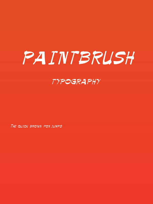 Paintbrush Poster