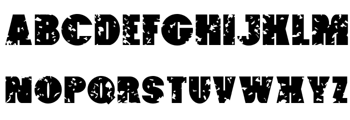 Paintbucket Font LOWERCASE