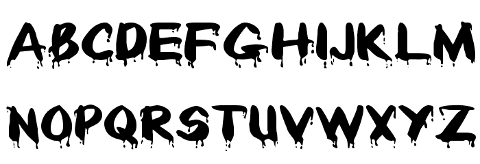 Paintdrips Font LOWERCASE