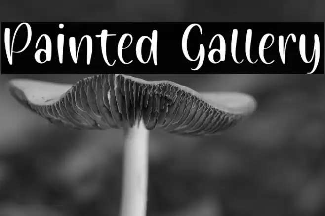 Painted Gallery Font examples