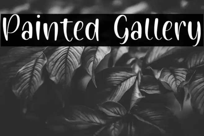 Painted Gallery Font examples