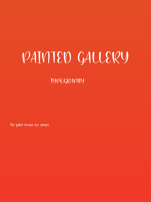 Painted Gallery Poster
