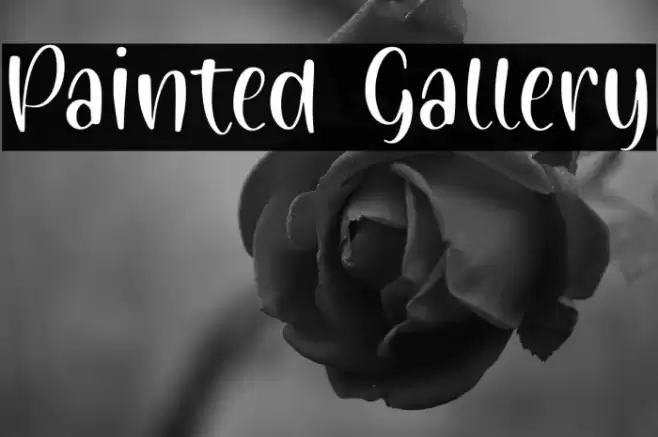 Painted Gallery Font examples