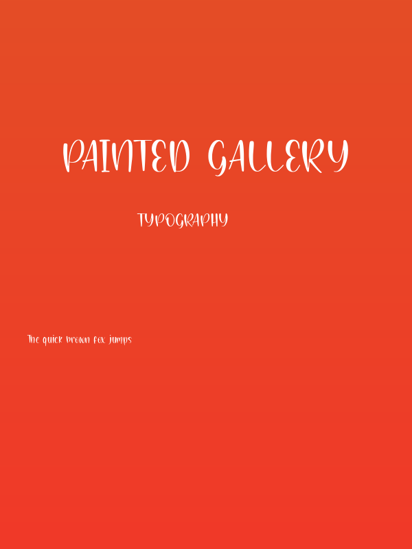 Painted Gallery Poster