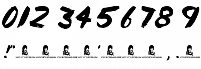 Painted Lady Font OTHER CHARS