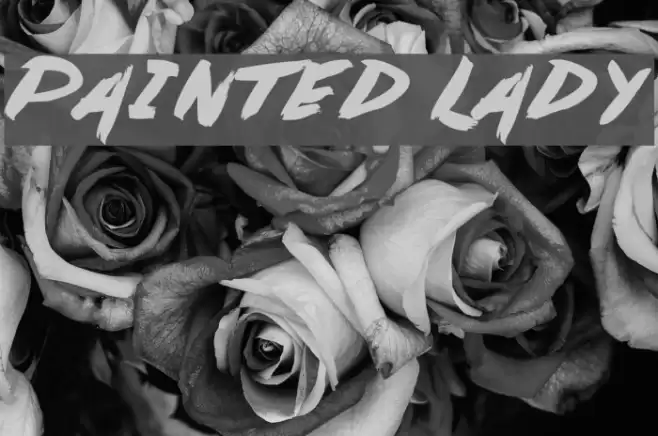 Painted Lady Font examples