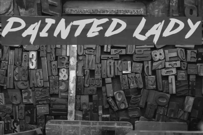 Painted Lady Font examples