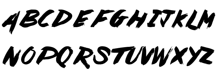 Painted Lady Font LOWERCASE