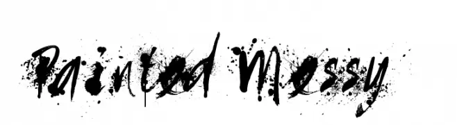 Painted Messy  Fuentes Gratis Descargar