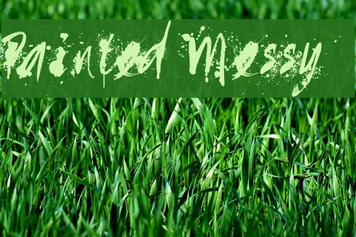 Painted Messy Font examples