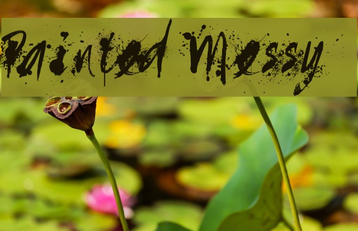 Painted Messy Font examples