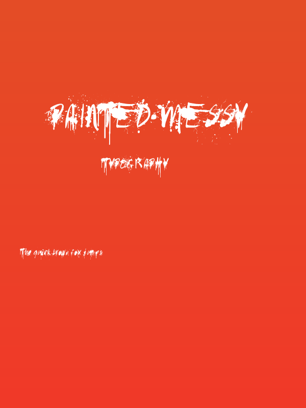 Painted Messy Poster