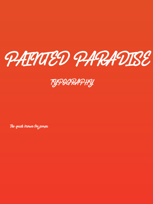 Painted Paradise Poster