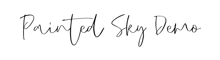 Painted Sky Demo  Fuentes Gratis Descargar