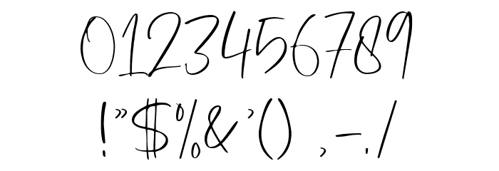 Painted Sky Demo Font OTHER CHARS