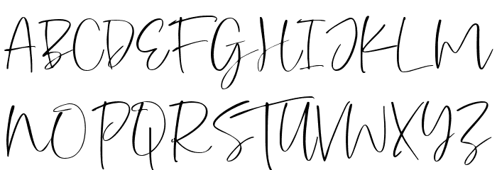 Painted Sky Demo Font UPPERCASE