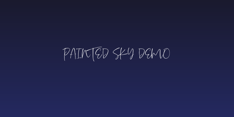 Painted Sky Demo Social Header