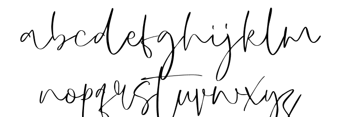 Painted Sky Demo Font LOWERCASE
