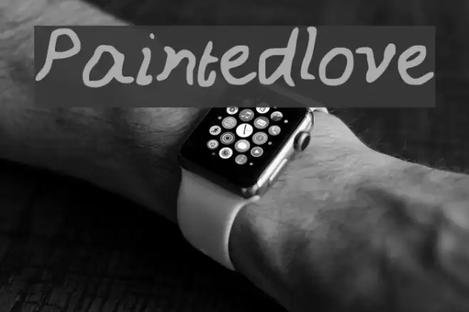 Painted_love Font examples