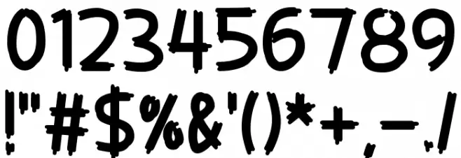 Painter Decorator Font OTHER CHARS