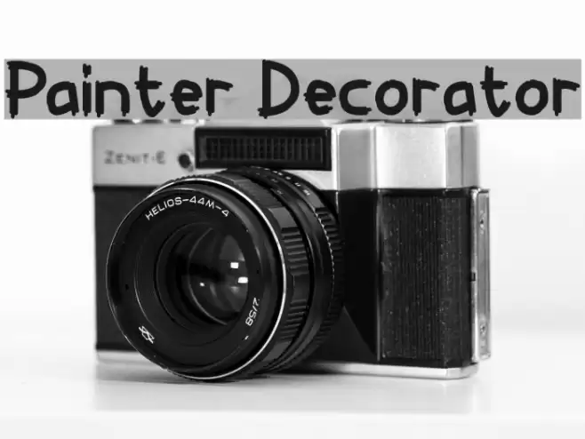 Painter Decorator Font examples