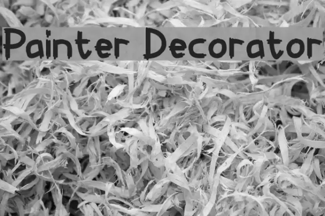 Painter Decorator Font examples