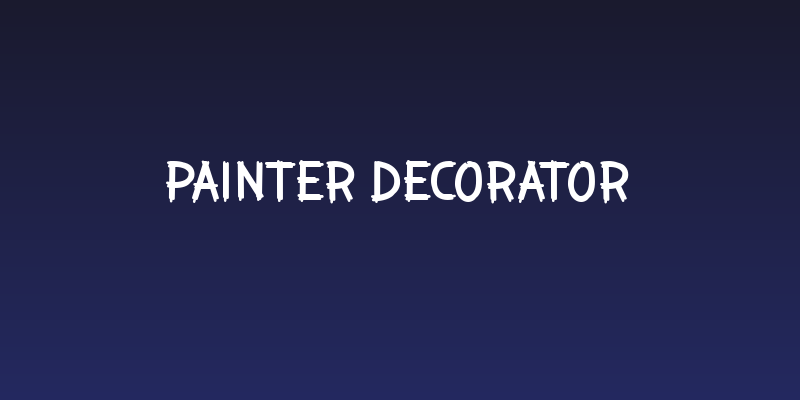 Painter Decorator Social Header