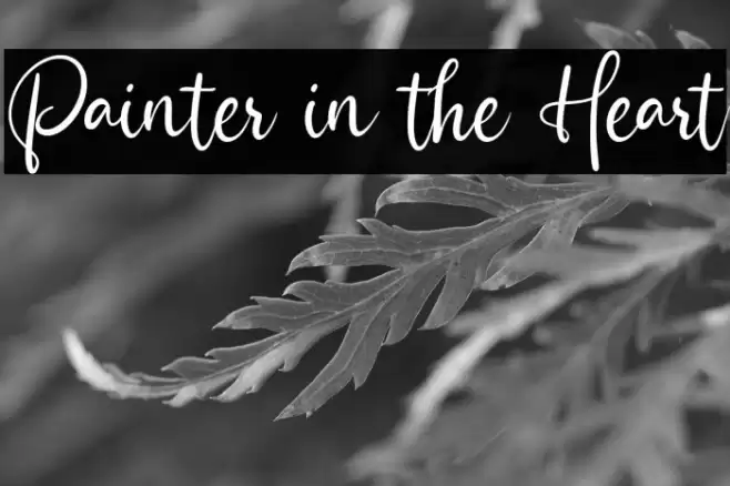 Painter in the Heart خط examples