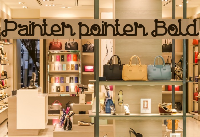 Painter pointer Bold Font examples