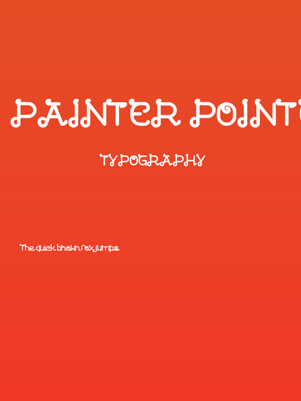 Painter pointer Bold Poster