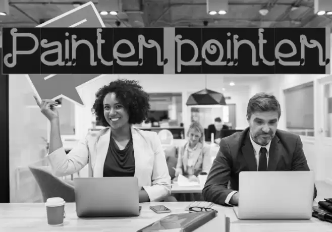 Painter pointer Шрифта examples