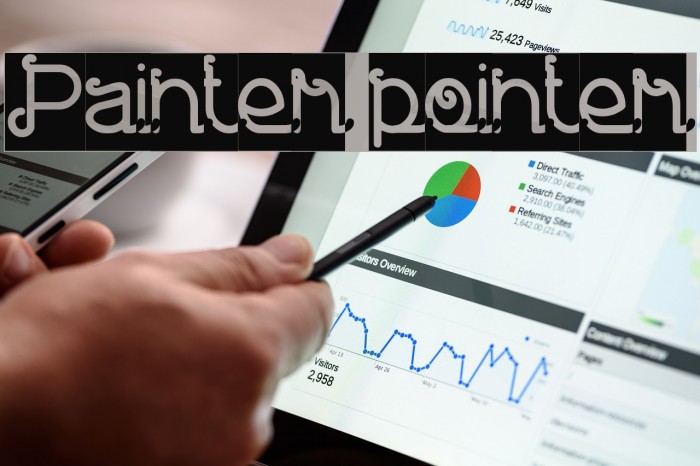 Painter pointer Шрифта examples