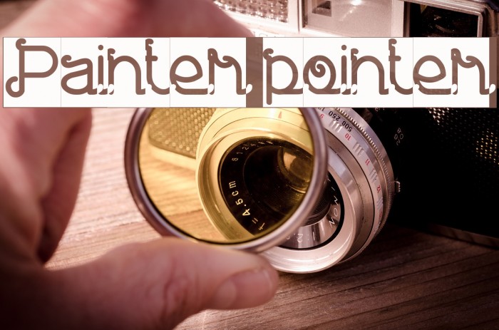 Painter pointer Шрифта examples