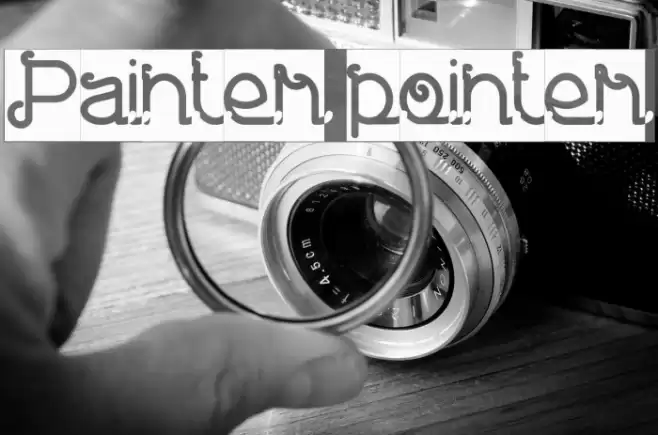 Painter pointer Шрифта examples