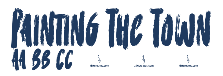 Painting The Town Font Preview