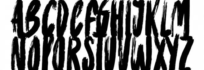 Painting The Town Font UPPERCASE