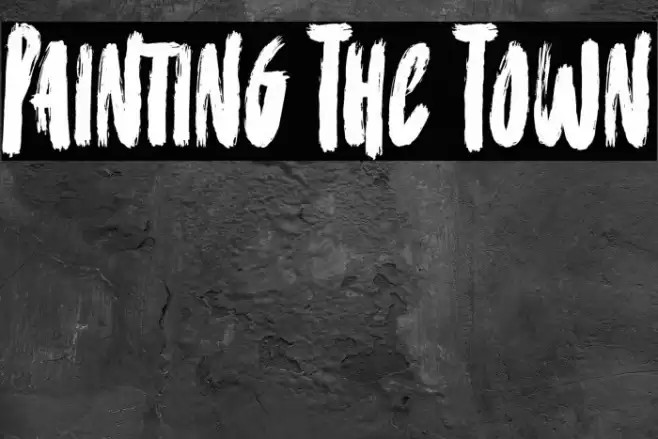 Painting The Town Font examples