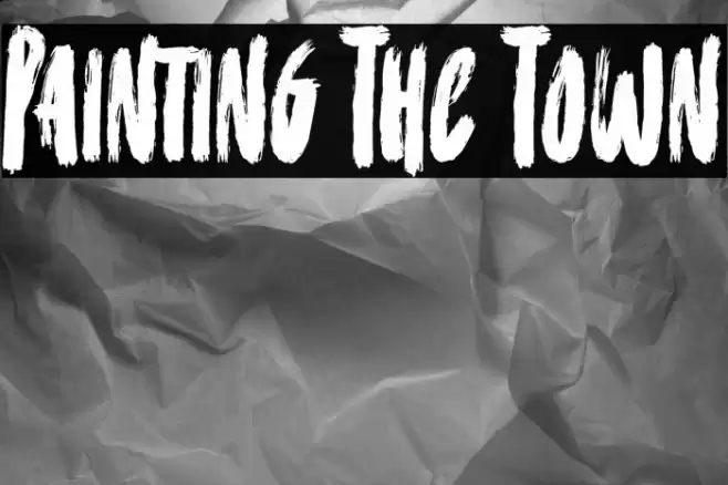 Painting The Town Font examples
