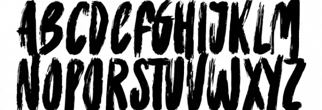 Painting The Town Font LOWERCASE