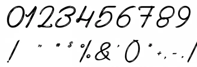 Painting in the Sunlight Font OTHER CHARS