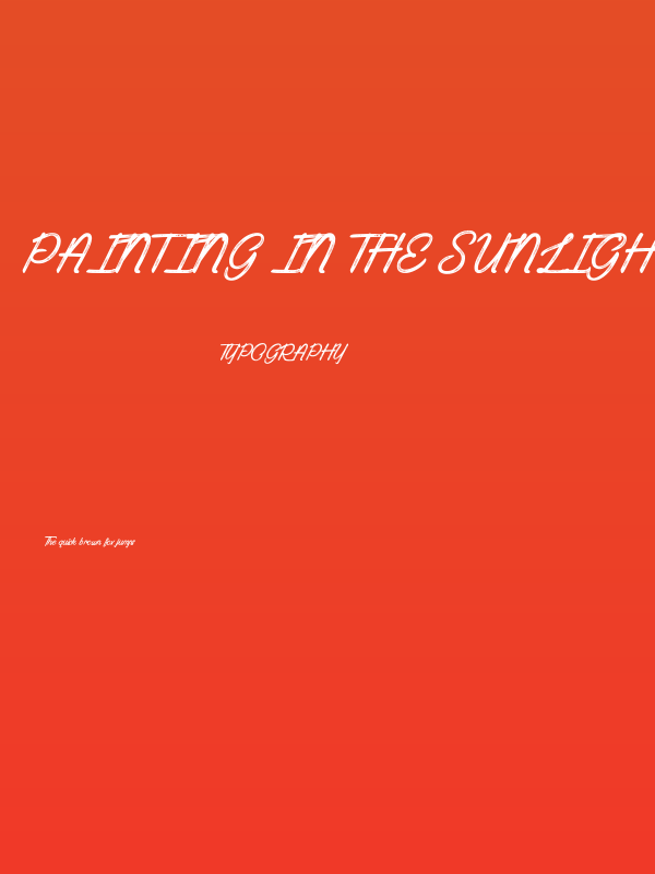 Painting in the Sunlight Poster