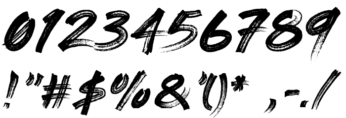 PaintingWithChocolate Font OTHER CHARS