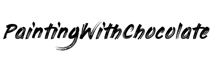 PaintingWithChocolate  Free Fonts Download
